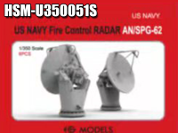 U350051S 1/350 Радар управления огнем ВМС США AN/SPG-62