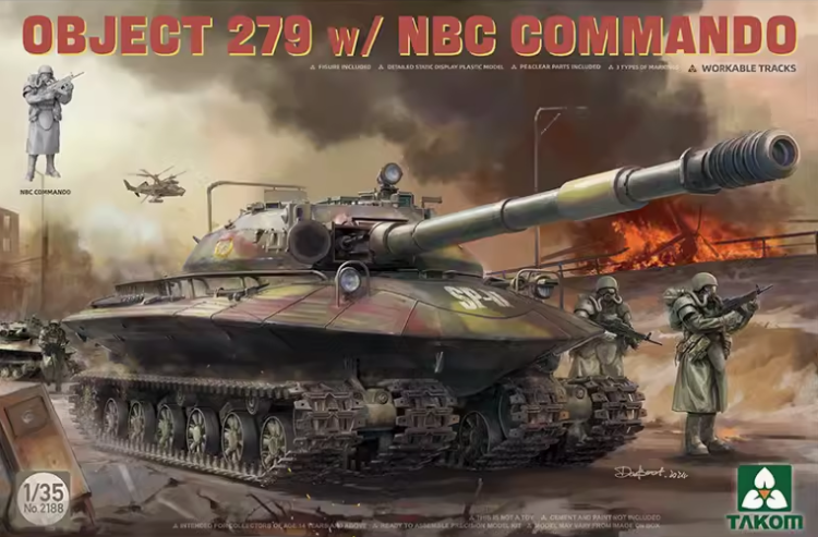 TAKOM 2188 1/35 OBJECT 279w/NBC COMMANDO