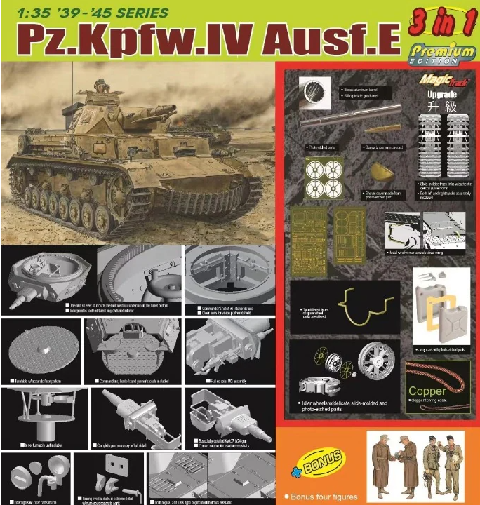 6874 1/35 Pz.Kpfw. IV Ausf. E 3 in 1