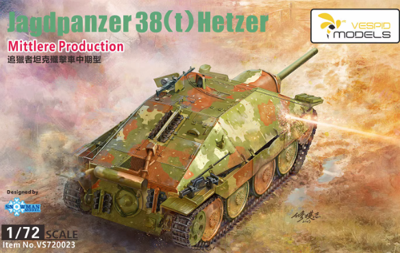 VS720023 1/72 Hetzer mit.model