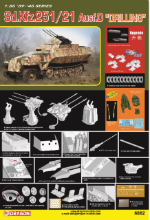 6862 1/35 Sd.Kfz.251/21 Ausf.D "Drilling"