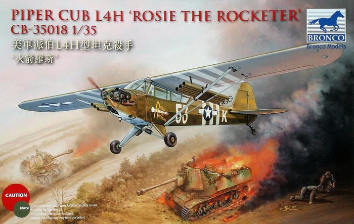 CB35018 Bronco 1/35 Piper Cub L2H 'ROSIE The Roceteer'