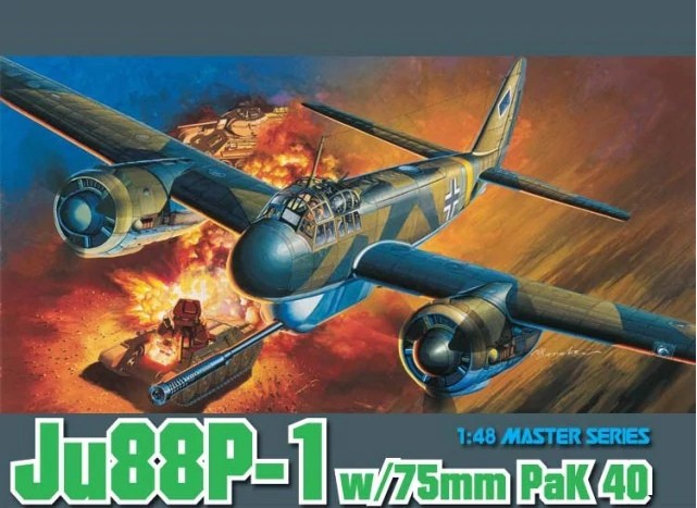5543 1/48 Ju 88P-1 w/75mm PaK 40