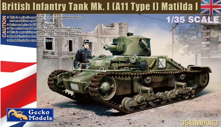 35GM0063  1/35 British Infantry Tank Mk. I (A11 Type I) Matilda I
