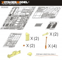 PE35193 1/35 WWII German Sd.Kfz.232 8 ROD early version (For TAMIYA Kit)