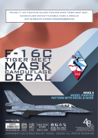 D48036 1/48 Декали и маски на K48076 Польша F-16C NATO Tiger Club
