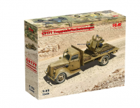 ICM  35408 1/35, немецкий грузовик G917T. с зениткой 