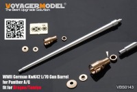 VBS0143 1/35 WWII German KwK42 L/70 Gun Barrel for Panther A/G (GP)