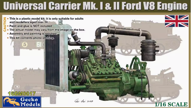 16GM0017 Двигатель Ford V8 1/16  для   Bren