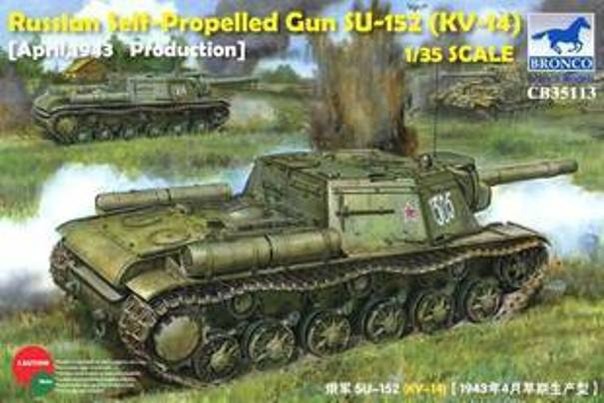 CB35113 Bronco 1/35 Russian Self-Propelled Gun SU-152 (KV-14) April 1943 (early) production