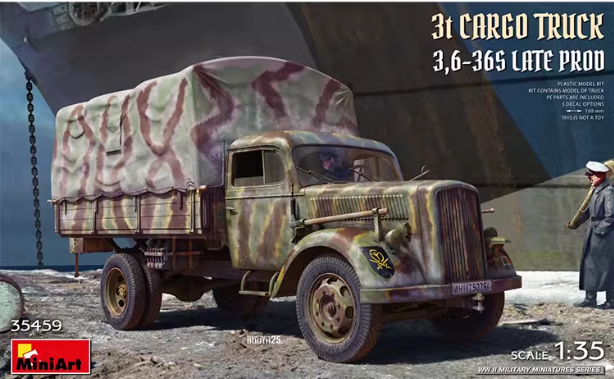 Miniart 35459 1/35 3-тонный грузовик 3,6-36S поздняя модель