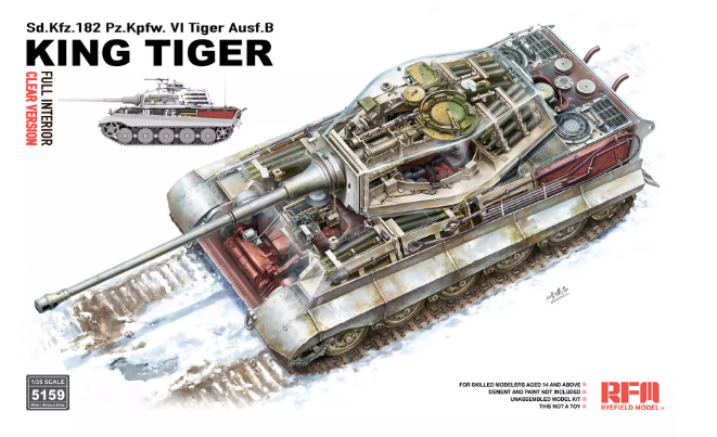 RM-5159 1/35 KingTiger Full Interior/Clear Version