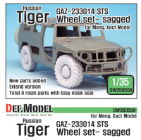 DW35050A 1/35 GAZ-233014 STS Tiger Sagged Wheel Set for Meng,Xact