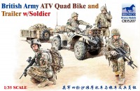 CB35207 1/35 British Army ATV Quad Bike and Trailer w/Soldier