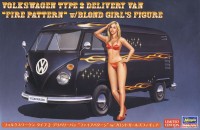 52264 1/24 Volkswagen Type 2 Delivery Van "Fire Pattern" w/Blond Girl's Figure
