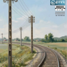 NM-3503  1/35 Железнодорожное полотно и столбы (Европа )