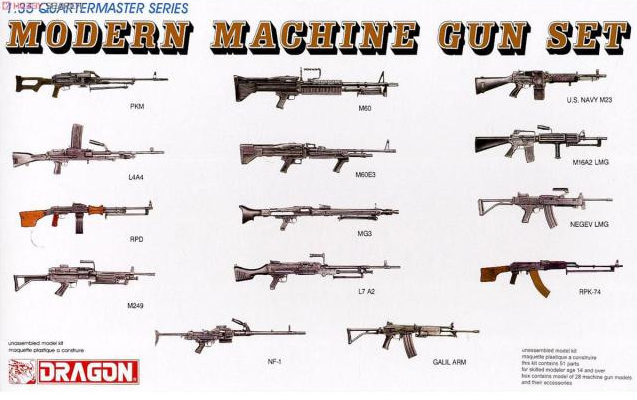 Dragon 3806 1/35 Modern Machine Gun Set