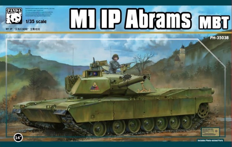 PH35038 1/35 M1 IP Abrams MBT Panda Hobby 
