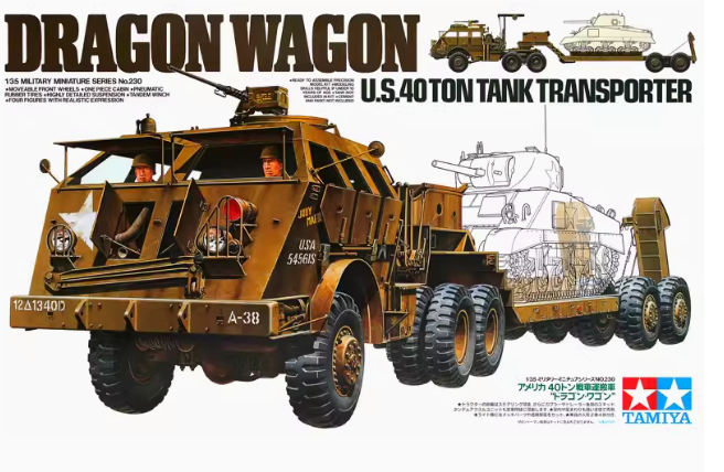 TAMIYA 35230 1/35 Американский 40-тонный танк-транспортер Dragon
