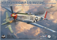 BF-015 1/35 P-51D Mustang Fighter + подставка +подсветка