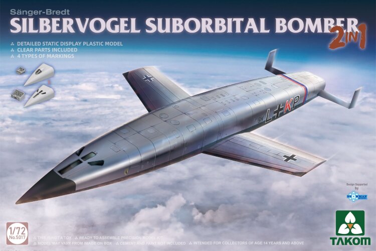  5017 1/72 Sänger-Bredt Silbervogel Sub. Bomber