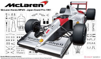 09213  1/20 McLaren Honda MP4/6 