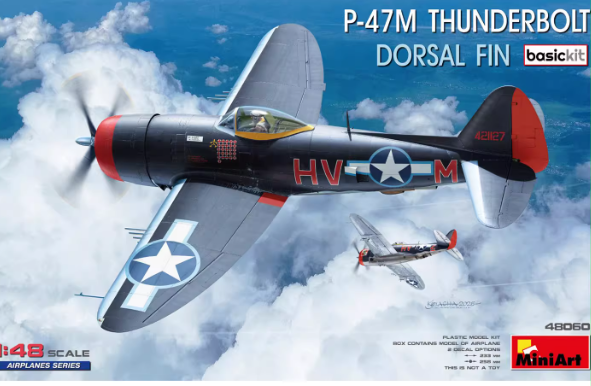 48060 1/48 P-47M Thunderbolt. Dorsal Fin