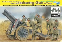 Dragon 6261 1/35 Mechanised Towing 15cm S.IG.33 Infantry Gun + 6 фигур+мет.ствол+травление 