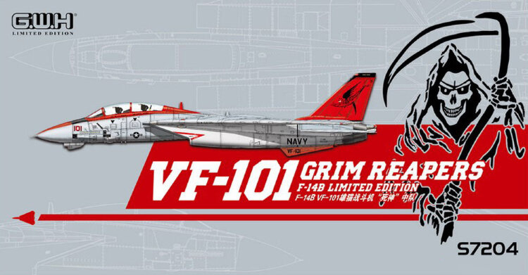  S7204 1/72 F-14B VF-101 Grim Reapers
