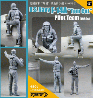 SABER 4801 1/48 США Tomcat Pilot Group 1980-х годов (Смола)