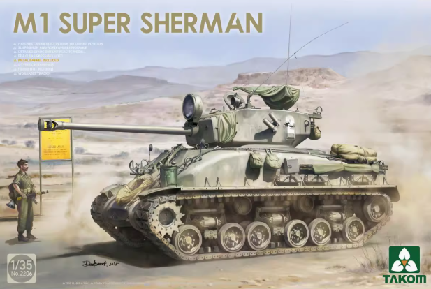 TAKOM 2206 1/35 сборная модель танка M1 Super Sherman
