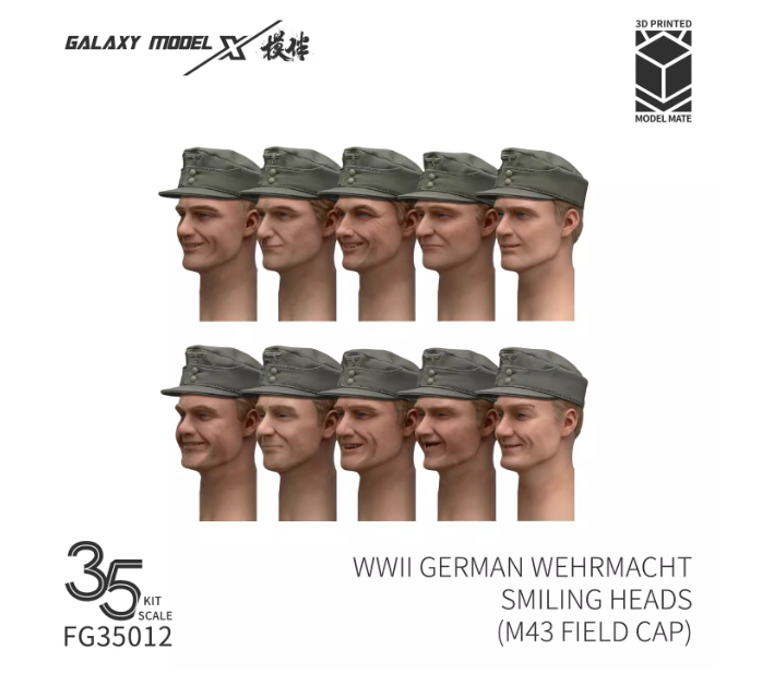 FG35012 1/35 фашистские морды в кепи М43