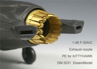  DM 2031  1/48 Lockheed F-35 A/C Lightning II - PE Exhaust Nozzle For Kittyhawk