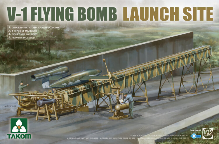 2152 1/35 V-1 Flying Bomb Launch Site 
