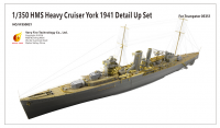 VF350021 1/350 HMS Heavy Cruiser York 1941 Detail Up Set for 05351