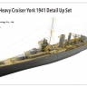 VF350021 1/350 HMS Heavy Cruiser York 1941 Detail Up Set for 05351
