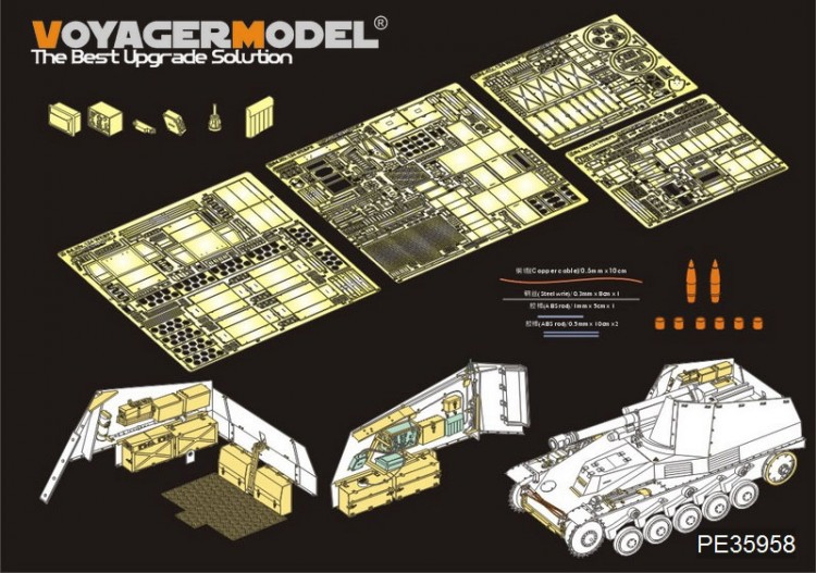 PE35958 GERMAN SELF-PROPELLED HOWITZER WESPE BASIC(TAMIYA 35200 35358)