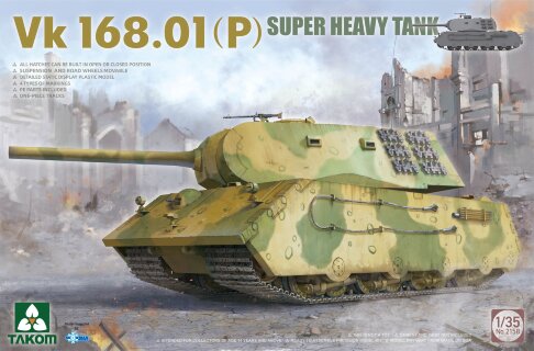 Takom  2158 1/35 Vk 168.01(P) Super Heavy Tank