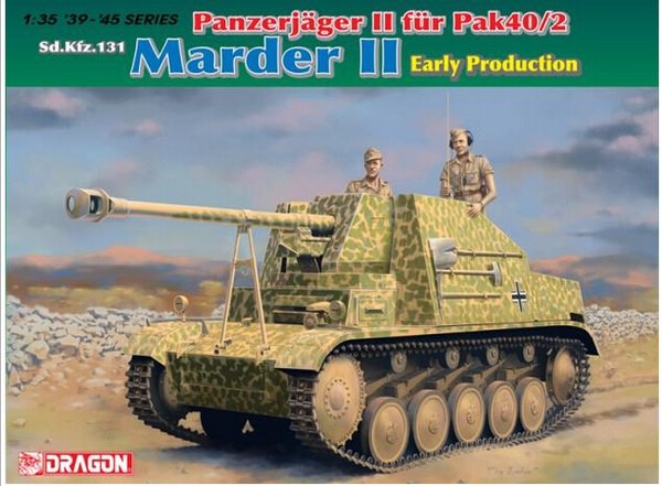 6769 1/35 Panzerjager II fur Pak 40/2, Sd.Kfz.131 Marder II Early Production 
