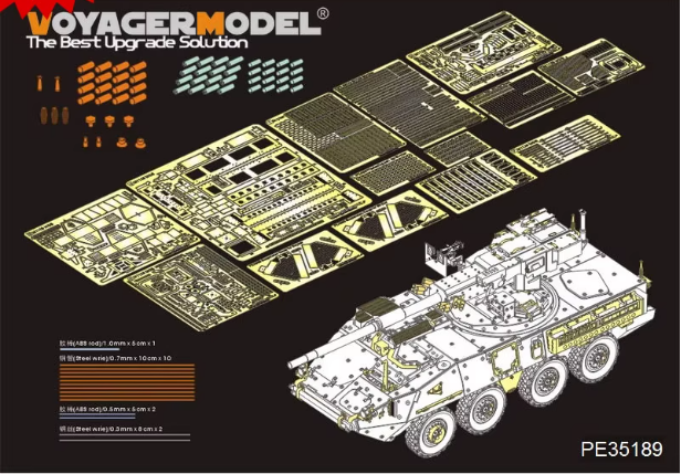 PE35189 1/35 травление на Страйкер  M1128 MGS