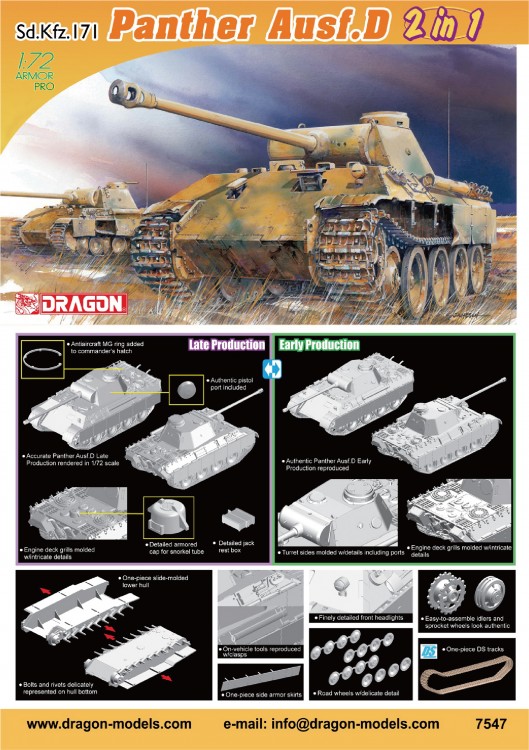 7547 1/72 German Panther Panther D