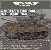 P72014 1/72 Sherman M4A3E8 с доп. броней из мешков с песком и траками  T66