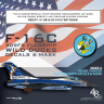 G48061 1/48 маски+декаль  F-16C Fighting Falcon 309 Squadron "Wild Duck"   для Tamiya 61106