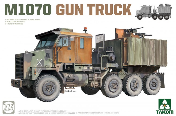  5019 1/72  M1070 GUN TRUCK