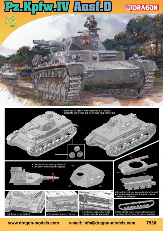 Dragon 7530 1/72  Pz.Kpfw.IV Ausf.D